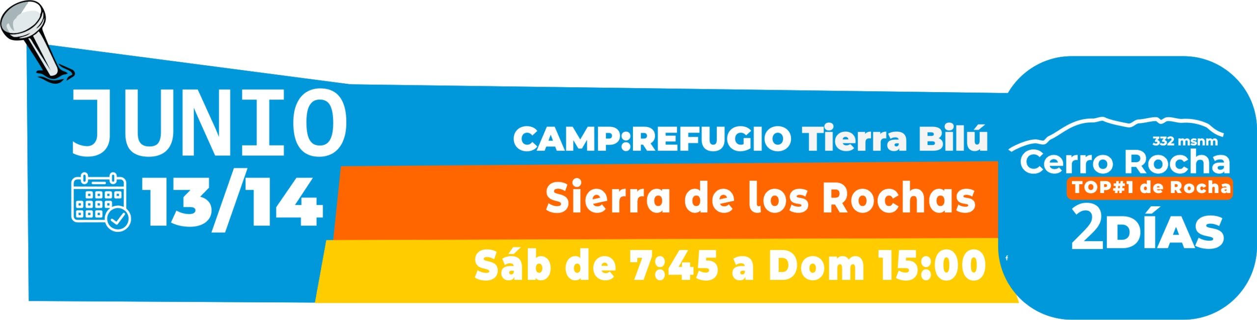 + Informacón y Reserva tu lugar Adventure CLUB Trekking CAMP Cerro Rocha Tierra Bilu