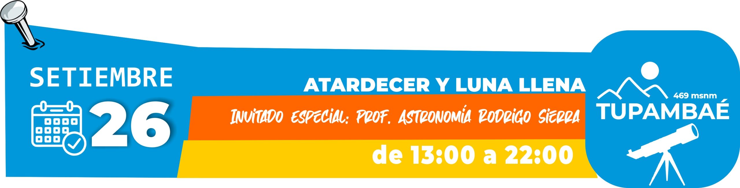 26 de Setiembre Luna Llena Profe Astronomia Top#3 Tupambaé
